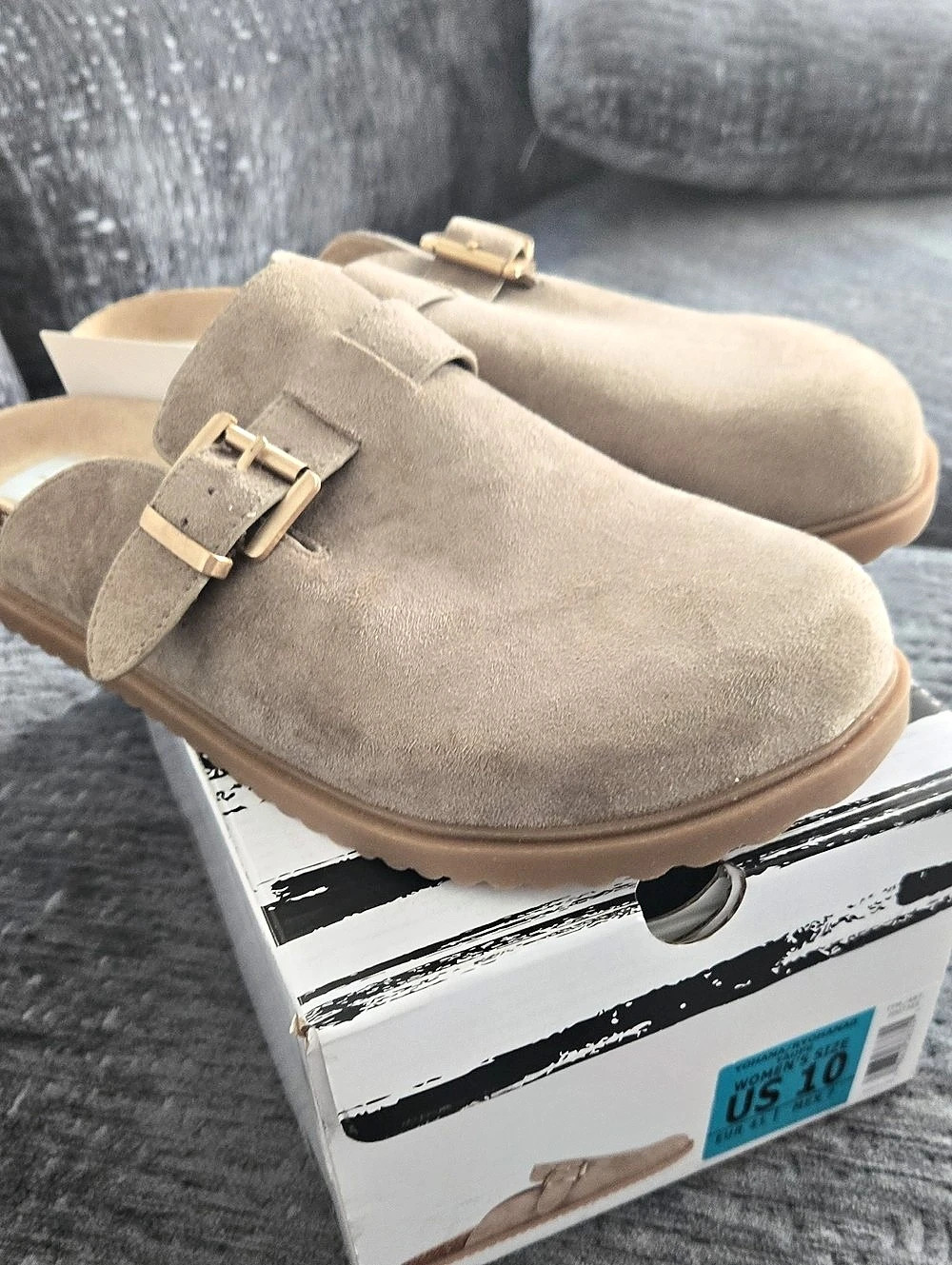 Yohana Double-Buckle Sandals Brown US 10 NWT